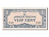 Indes Nerlandaises, 5 Cents, type Gouvernement Japonais