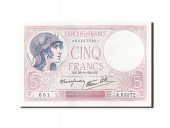 France, 5 Francs, 1937-1939, KM:83, 1939-09-28, SPL, Fayette:4.10