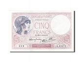 France, 5 Francs, 1937-1939, KM:83, 1939-09-28, UNC(65-70), Fayette:4.10