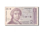 Croatia, 25 Dinara, 1991, 1991-10-08, KM:19a, VF(20-25)