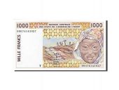 West African States, Cte dIvoire, 1000 Francs, 1991-1992, 1999, KM:111Ai, NEUF