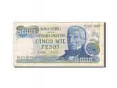 Argentine, 5000 Pesos, 1976-1983, KM:305b, Undated (1977-1983), TB+
