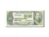 Bolivie, 50,000 Pesos Bolivianos, 1981-1984, KM:170a, 1984-06-05, NEUF