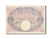 France, 50 Francs, 1889, 1922-06-28, KM:64g, TB, Fayette:14.35