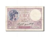 France, 5 Francs, 1917, 1933-03-02, KM:72e, TTB, Fayette:3.17
