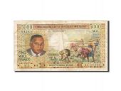 Madagascar, 5000 Francs = 1000 Ariary, 1966, Undated (1966), KM:60a, TB