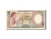 Indonsie, 5 Rupiah, 1958, Undated (1958), KM:55, SPL