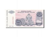 Croatie, 100,000 Dinara, 1993, 1993, KM:R22a, SPL