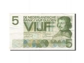 Pays-Bas, 5 Gulden, 1966-1972, KM:90a, 1966-04-26, TTB