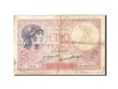 France, 5 Francs, 1917, 1932-12-08, KM:72d, B, Fayette:3.16