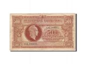 France, 500 Francs, 1945, KM:106, 1945, VF(30-35), Fayette:VF 11.1
