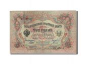 Russie, 3 Rubles, 1905-1912, 1912-1917, KM:9c, B