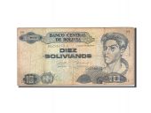 Bolivie, 10 Bolivianos, 1993, 1993, KM:210, B+