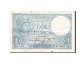 France, 10 Francs, 1937-1939, KM:84, 1940-10-24, AU(50-53)