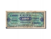 France, 100 Francs, 1944, 1944, KM:123a, B, Fayette:VF25.7