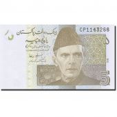 Billet, Pakistan, 5 Rupees, 2008, 2009, KM:53b, NEUF