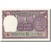 India, 1 Rupee, 1957-1963, 1973, KM:77m, UNC(63)