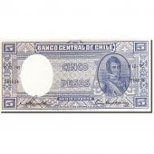 Chile, 5 Pesos = 1/2 Condor, 1958, Undated (1958-1959), KM:119, NEUF