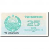 Uzbekistan, 25 Sum, 1992-1993, KM:65a, 1992, UNC(63)