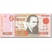 Uruguay, 2000 Nuevos Pesos, 1989-1992, KM:68a, 1989, UNC(65-70)