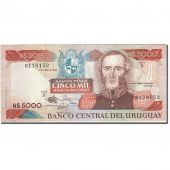 Uruguay, 5000 Nuevos Pesos, 1978-1988, KM:65a, Undated (1983), TTB