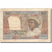 Madagascar, 50 Francs, 1950-1951, KM:45a, TTB