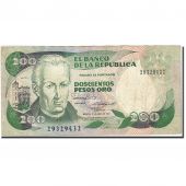 Colombie, 200 Pesos Oro, 1982-1984, KM:429d, 1987-04-01, TB
