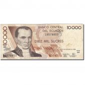 Ecuador, 10,000 Sucres, 1984-1988, KM:127e, 1998-12-14, VF(20-25)