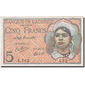 Algeria, 5 Francs, 1944-1945, KM:94b, 1944-10-02, TTB+
