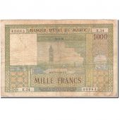 Maroc, 1000 Francs, 1948-1951, KM:47, 1956-11-15, TB
