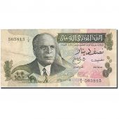Banknote, Tunisia, 1/2 Dinar, 1973, 1973-10-15, KM:69a, EF(40-45)