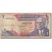 Tunisie, 1 Dinar, 1972, KM:67a, 1972-08-03, B+