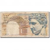 Tunisie, 100 Francs, 1946-1949, 1947-05-03, KM:24, B+