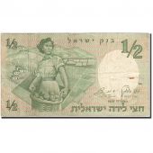 Israel, 1/2 Lira, 1958-1960, KM:29a, 1958, VF(20-25)