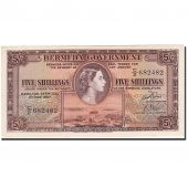 Bermuda, 5 Shillings, 1952, KM:18b, 1957-05-01, AU(55-58)