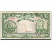 Bahamas, 4 Shillings, 1936, KM:9d, 1936, VF(20-25)