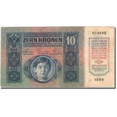 Autriche, 10 Kronen, 1919, 1915-01-02, KM:51a, TB