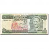 Banknote, Barbados, 5 Dollars, 1986-1989, 1986, KM:37, EF(40-45)