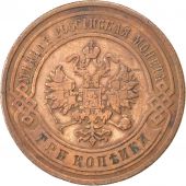 Russie, Nicolas II, 3 Kopeks 1891 Saint-Ptersbourg, KM 11.2