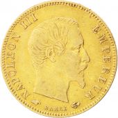 Second Empire, 5 Francs Napolon III tte nue grand module 1859 Paris, KM 782.1