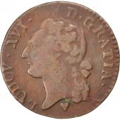 Louis XVI, 1/2 Sol  l'cu 1785 Strasbourg, KM 586.4