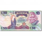 Billet, Zambie, 50 Kwacha, 1980-1986, Undated (1986-1988), KM:28a, TB