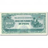 Banknote, Burma, 100 Rupees, 1944, Undated (1944), KM:17a, AU(55-58)