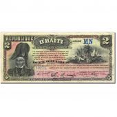 Banknote, Haiti, 2 Gourdes, 1892, 1892-09-29, KM:102a, EF(40-45)