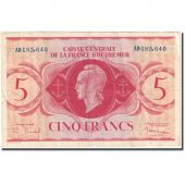 Billet, Afrique-quatoriale franaise, 5 Francs, 1944, 1944-02-02, KM:15a, TTB