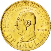 Vme Rpublique, Mdaille en or premier titre Gnral De Gaulle 1980