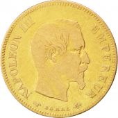 Second Empire, 10 Francs or Napolon III tte nue 1857 Paris, KM 784.3