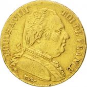 Louis XVIII, 20 Francs or buste habill 1815 Bayonne, KM 706.4