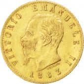Italie, Royaume, Victor Emmanuel II, 20 Lire 1863 Turin, KM 10.1