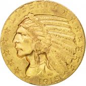 United States 5 Dollars Foreign Coins Münzen Etats-Unis, 5 Dollars tête d'Indien 1915 Philadelphie, KM 1